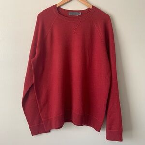 Vince Men’s Cashmere Wool Sweater Crewneck Elbow Patches Sz XL Preppy